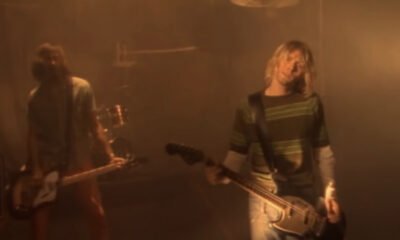 Kurt Cobain em imagem do clipe Smells Like Teen Spirit, do Nirvana