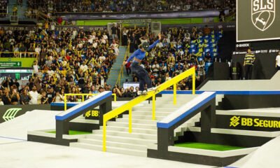 Pista do SLS Super Crown em São Paulo durante competição da Street League Skateboarding