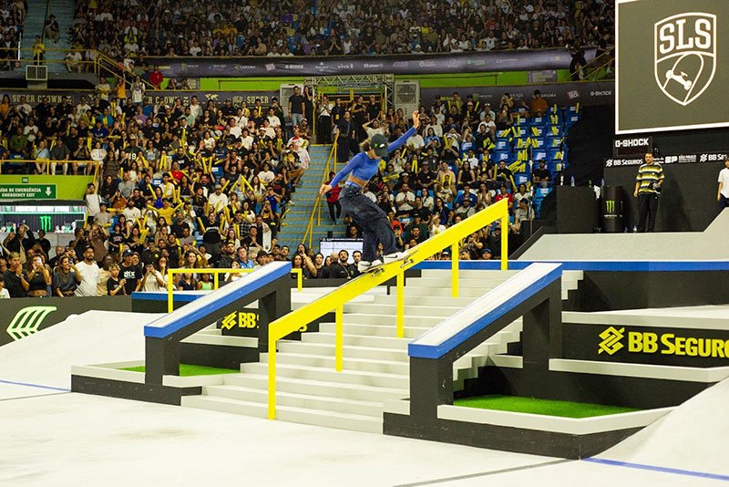 Pista do SLS Super Crown em São Paulo durante competição da Street League Skateboarding