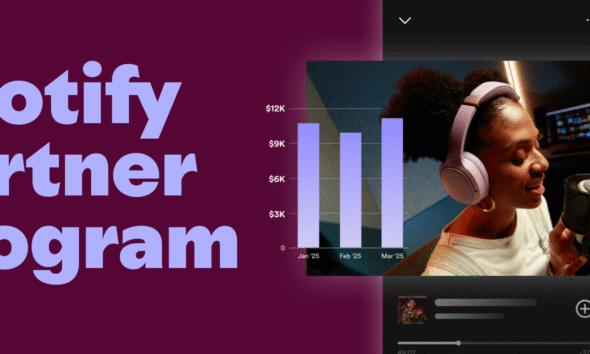 Arte oficial do Spotify Partner Program, expandido ao Brasil em 2026