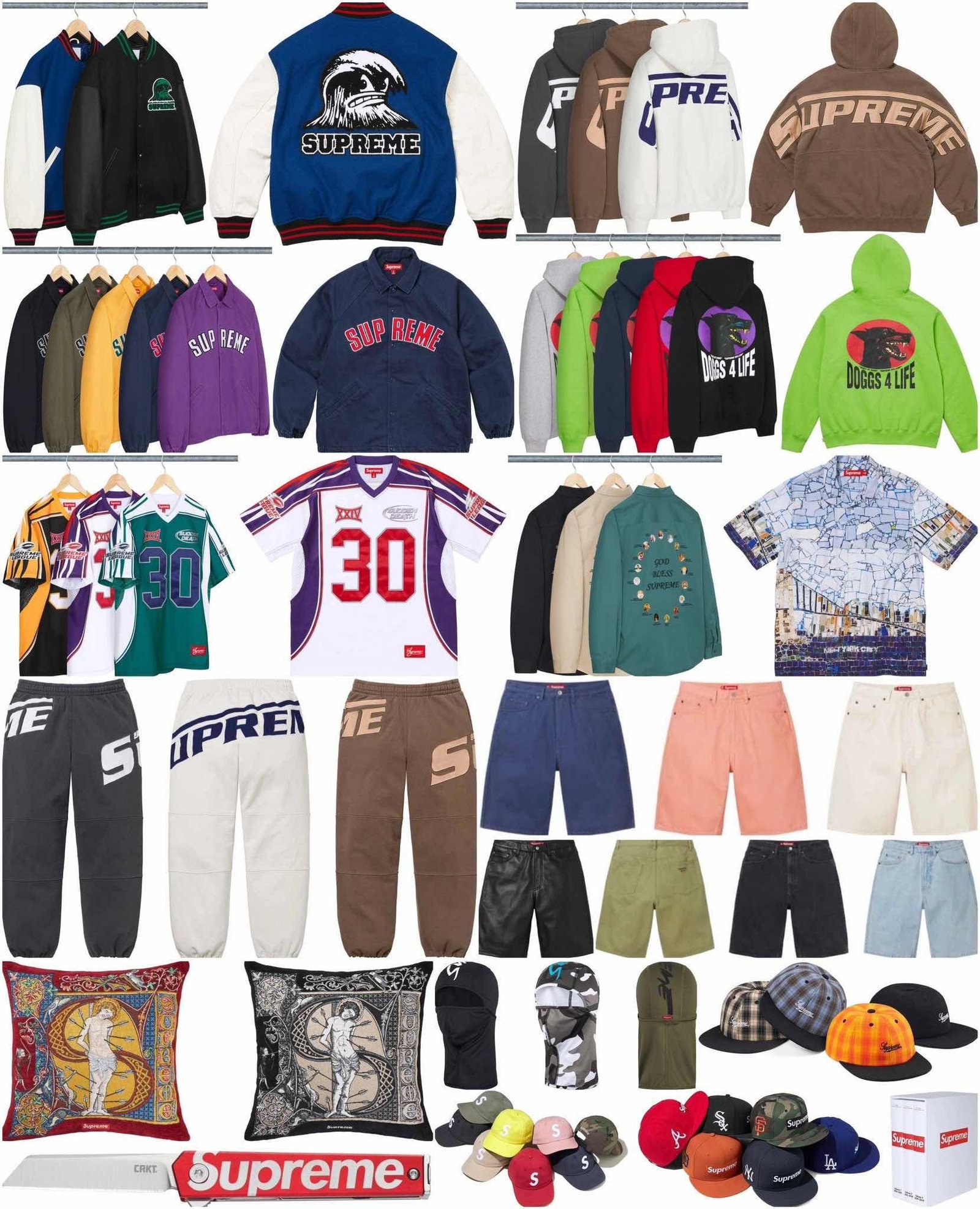Peças da coleção Supreme x Nike Fall 2026