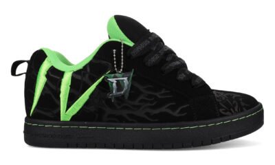 DC Shoes Court Graffik x Diablo em preto e verde
