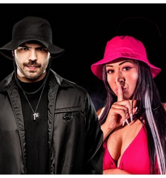 DJ Topo e MC Lina no visual de divulgação do single Doce