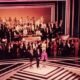 Vencedores do Emmy reunidos no palco da cerimônia de 1990, arquivo histórico