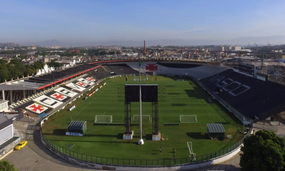 Vista do Estádio de São Januário, do Vasco, no Rio de Janeiro
