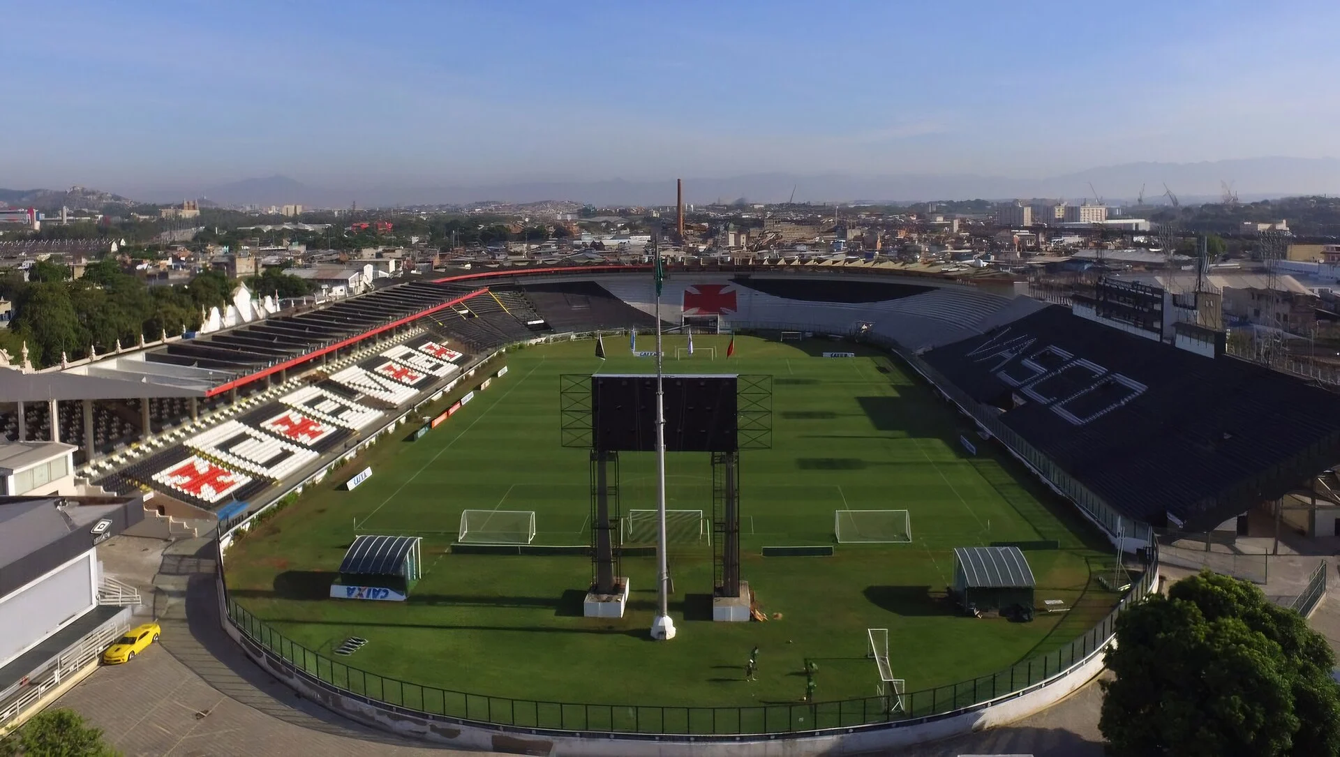 Vista do Estádio de São Januário, do Vasco, no Rio de Janeiro