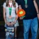 Gui Khury e Helena Laurino no pódio do Mundial de Skate Vert em Assunção