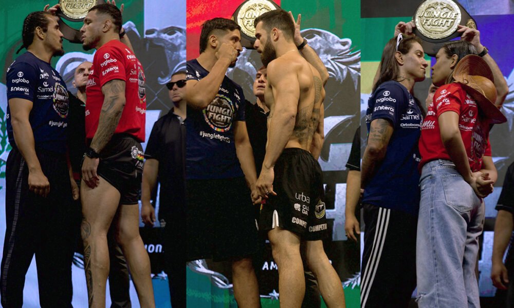 Jungle Fight 155 em Niterói antes das disputas de cinturão