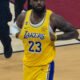 LeBron James em jogo da NBA em janeiro de 2026
