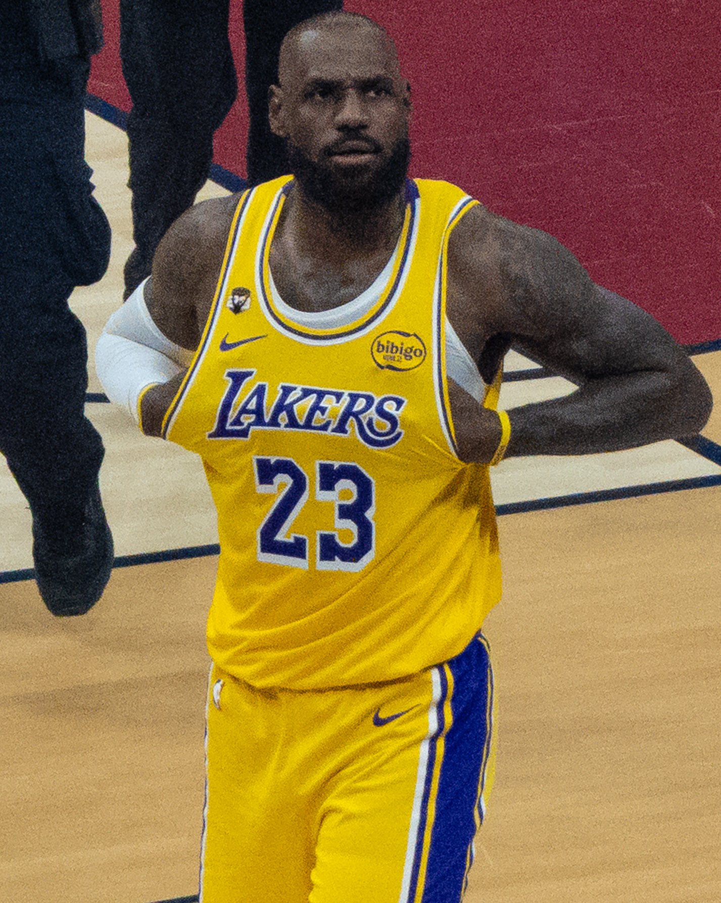 LeBron James em jogo da NBA em janeiro de 2026