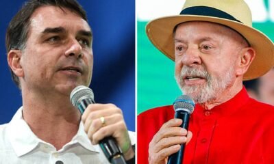Lula e Flávio Bolsonaro, candidatos ao segundo turno presidencial de 2026