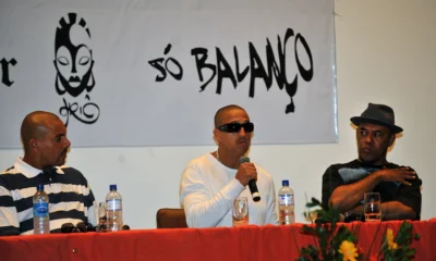Mano Brown, Dexter e GOG lado a lado em encontro sobre ressocialização pela cultura hip-hop, em 2011