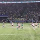 Jogo do Palmeiras contra o River Plate visto da arquibancada