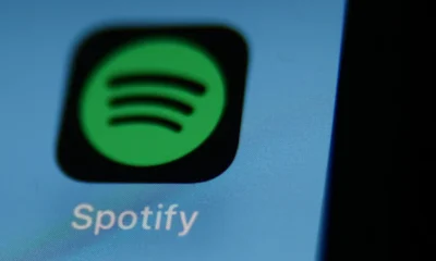 Ícone do aplicativo Spotify na tela de um celular