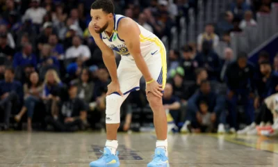 Stephen Curry com uniforme do Golden State Warriors em quadra na temporada 2026/27