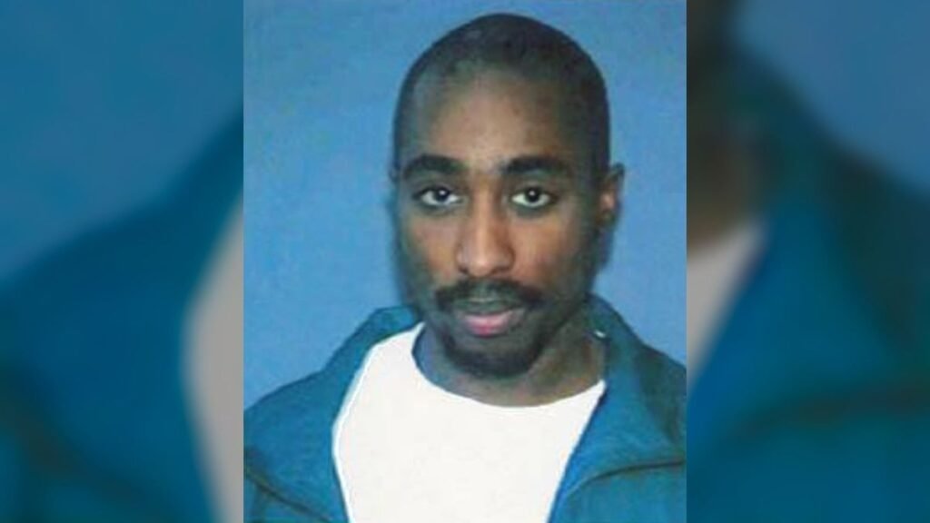 Retrato de arquivo de Tupac Shakur usado na notícia sobre a sentença de Keffe D em 2026.