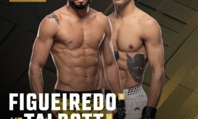 Card promocional de UFC 332 com Deiveson Figueiredo e Payton Talbott