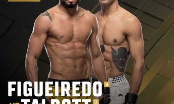 Card promocional de UFC 332 com Deiveson Figueiredo e Payton Talbott