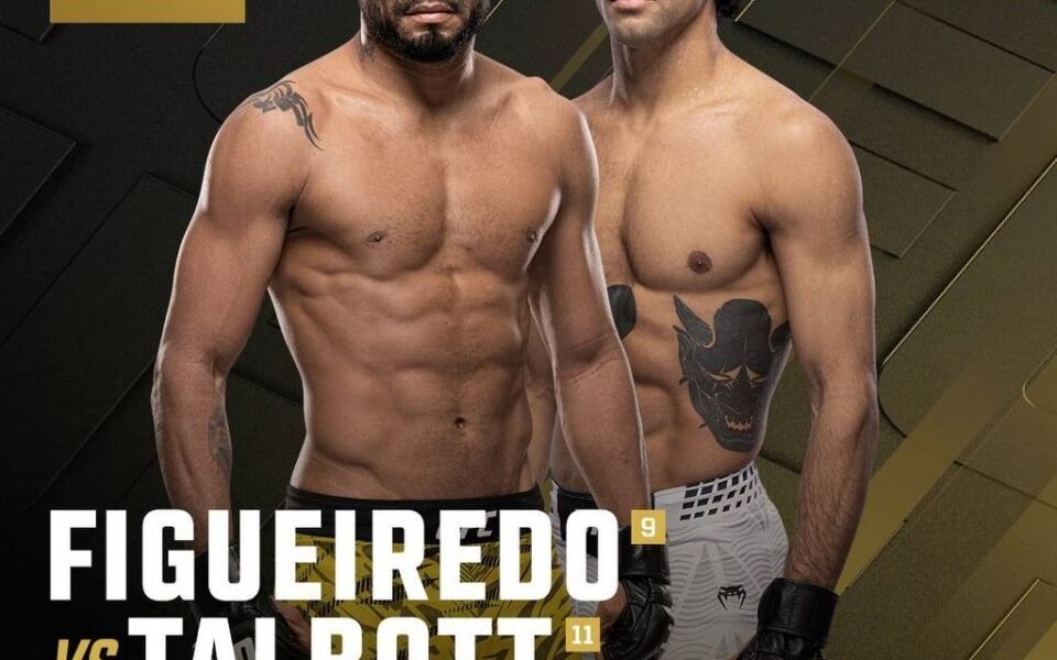 Card promocional de UFC 332 com Deiveson Figueiredo e Payton Talbott