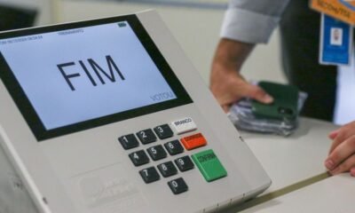 Urna eletrônica usada nas Eleições 2026
